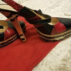 Prada croc skin sheos